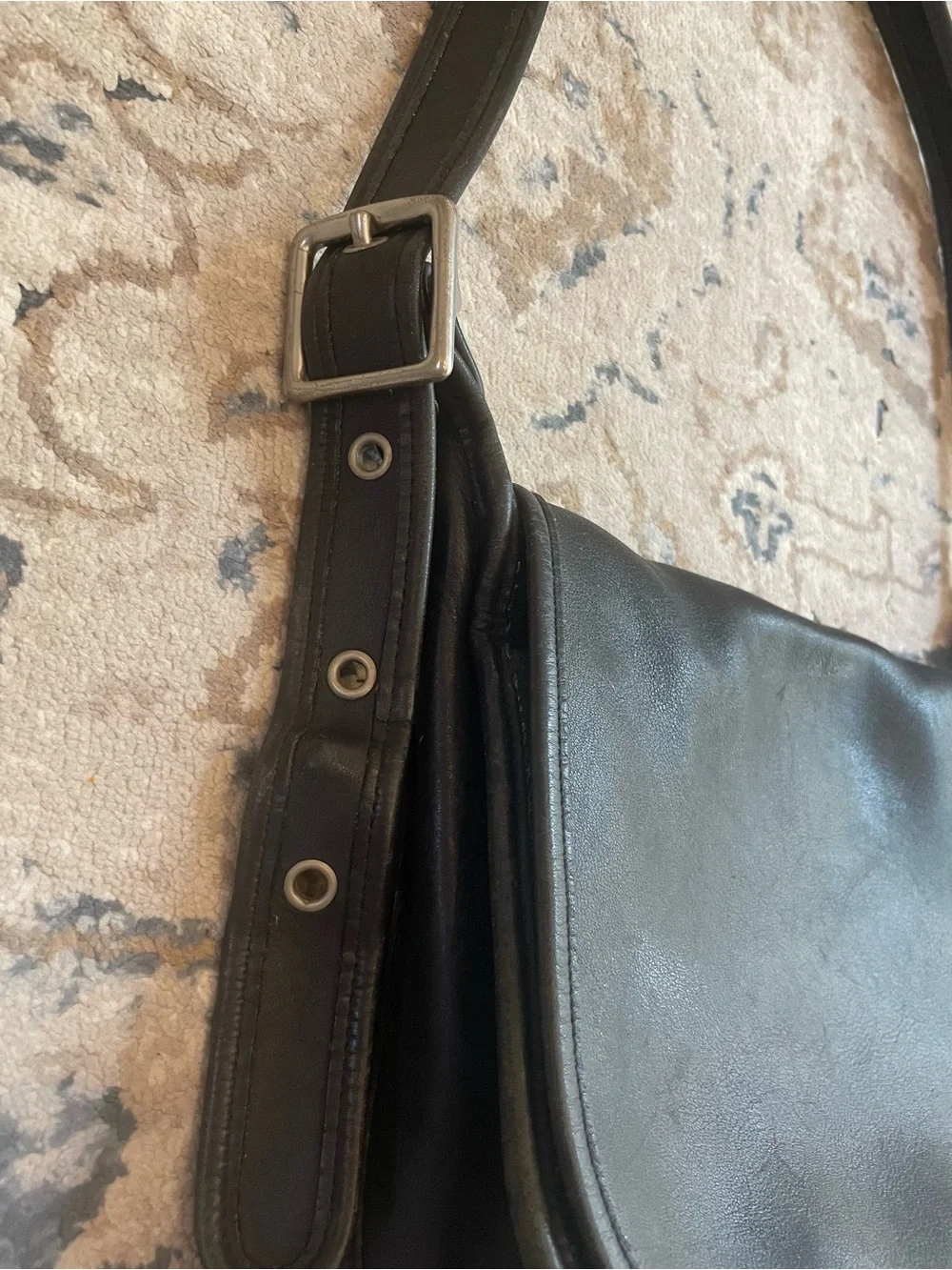 Coach Vintage 9951 Patricia Legacy Black Leather Crossbody Bag
